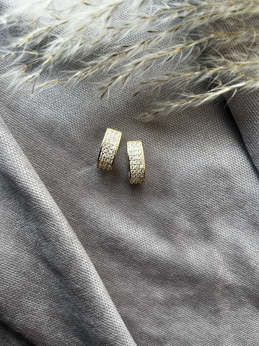 Серьги Stainless Steel титан, без вставок