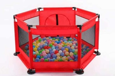 Игровой манеж 125x125x64 см, красный