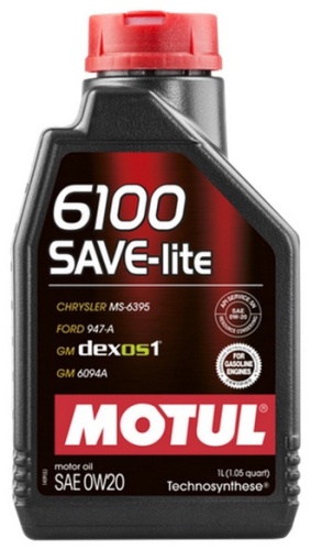 Синтетическое Motul 6100 SAVE-lite 0W-20 1 л