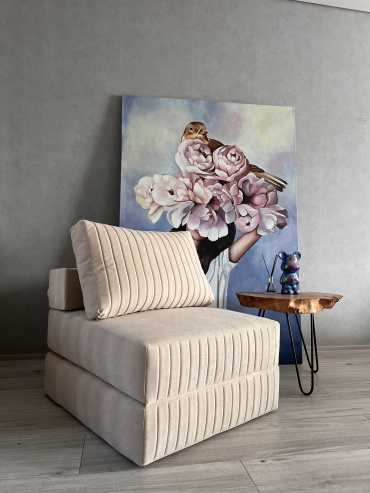 PRESTIGE MEBEL 085, чехол велюр, бежевый