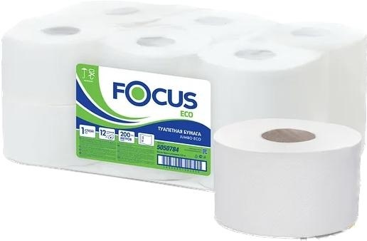 Focus туалетная бумага 1-слойный 6 шт, первичная целлюлоза