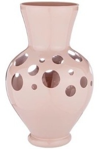 FRANCO ваза 26 см Hypnotic Adone Pink, стекло
