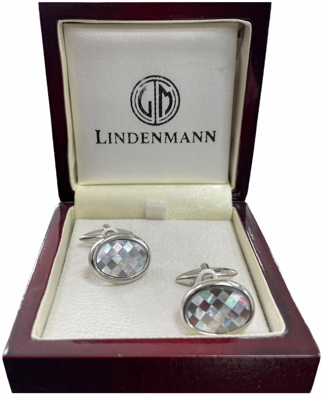 Запонки Lindenmann латунь, эмаль