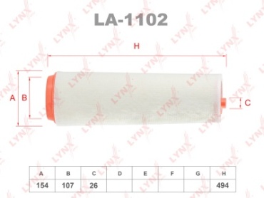 LYNXauto воздушный фильтр LA-1102
