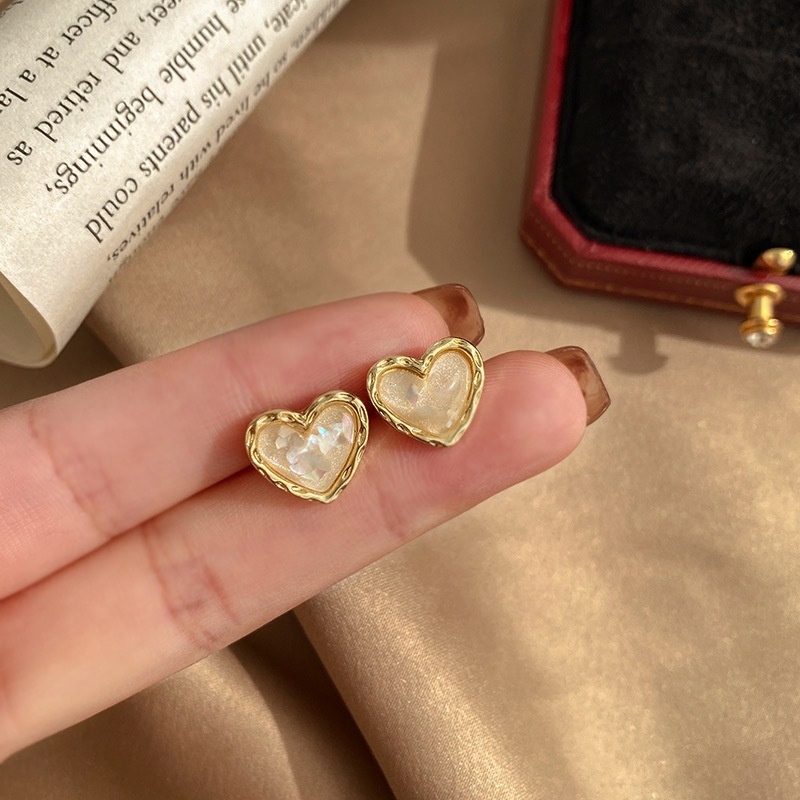 Пусеты Fashion Jewelry нержавеющая сталь, стекло