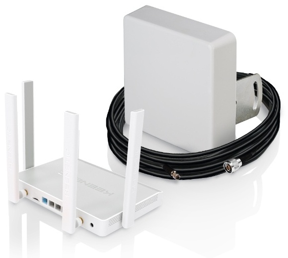 Купить Wi-Fi роутер Keenetic Hero 4G + MIMO антенна + кабельная сборка ...