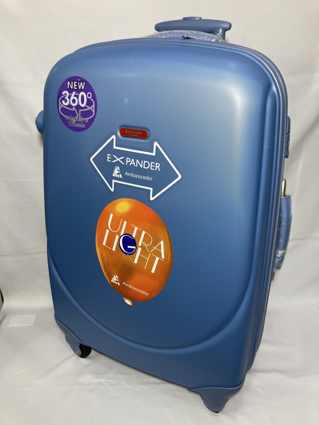 Купить Чемодан Ambassador Expander поликарбонат 105 л голубой в Алматы ...