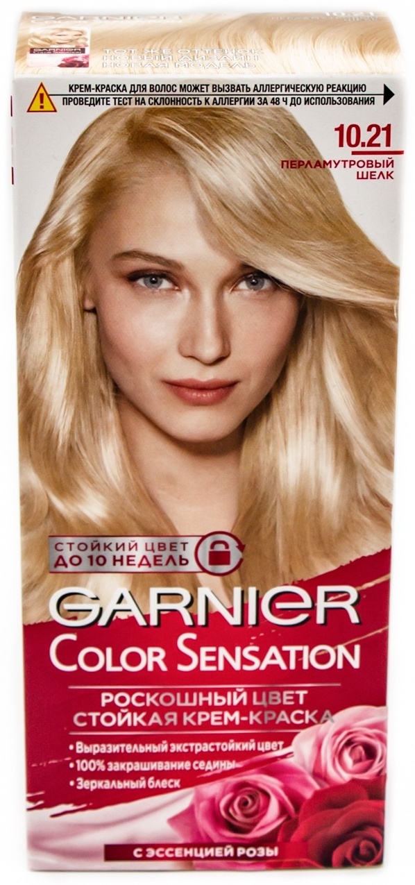 Купить Garnier Color Sensation 10.21 перламутровый шелк крем-краска 100 ...