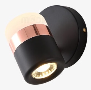 Бра настенный Ling Light LED, черный, золотистый