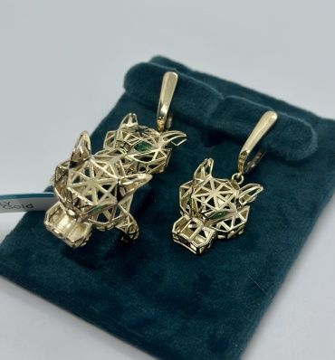 Zhanar Gold Комплект золото барс вес 9.69 золото, без вставок