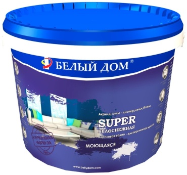 Белый Дом водно-дисперсионная SUPER Белоснежная 25 кг, белый