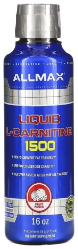 ALLMAX Nutrition Жидкий L-карнитин 1500 Фруктовый пунш 473 мл