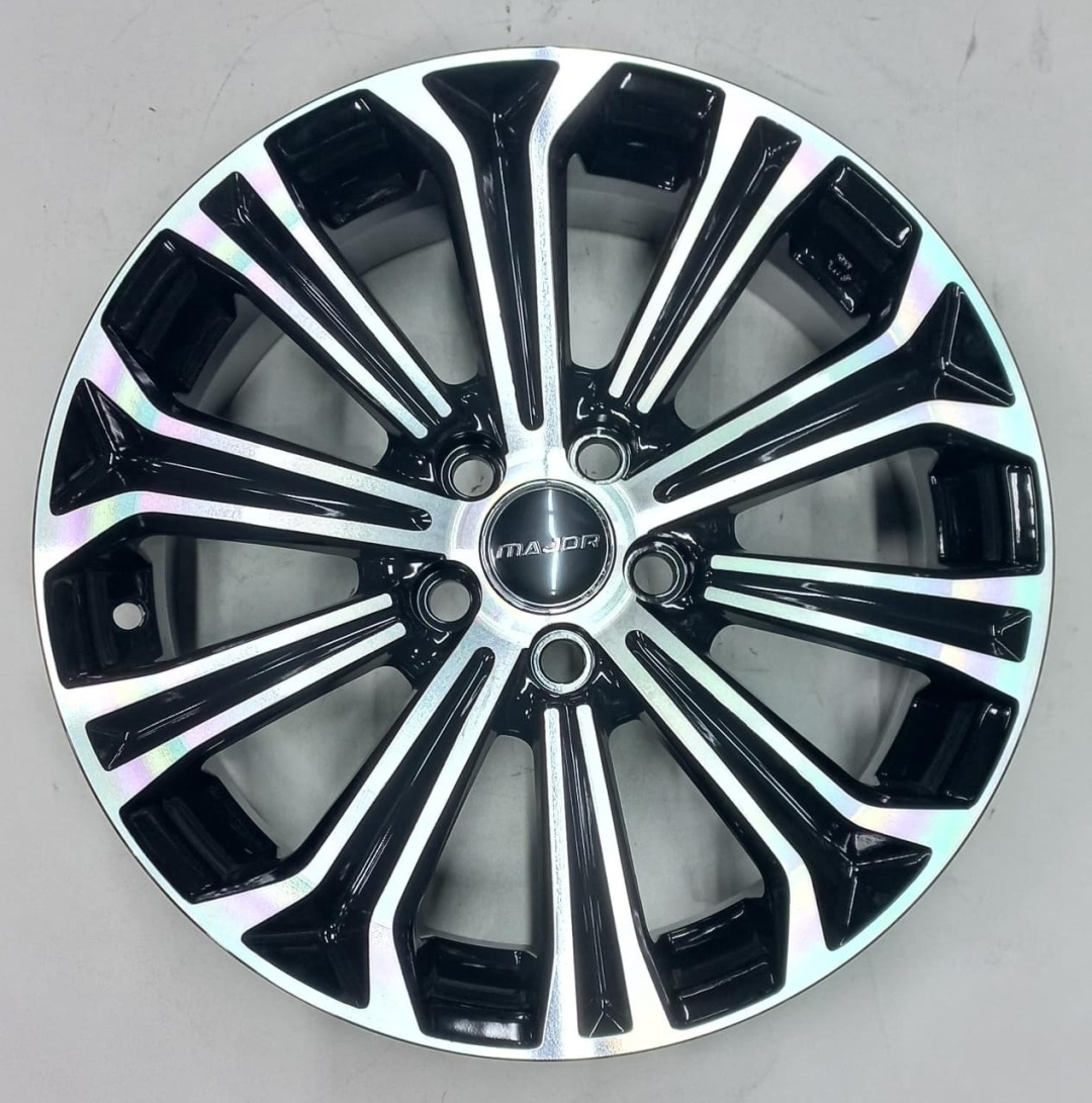 Toyota 1508 6.5x16/5x100 D67.1 ET35 черный, серебристый