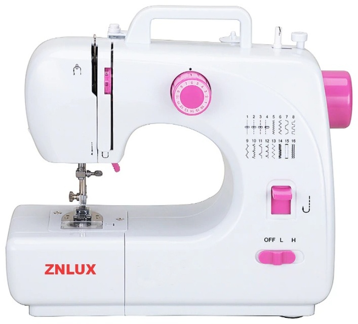 Швейная машина ZNLUX FHSM-508 белый, розовый