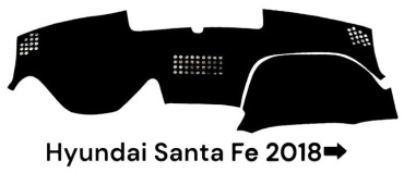 Blackview AD24 Hyundai Santa Fe 2018-2022 черный