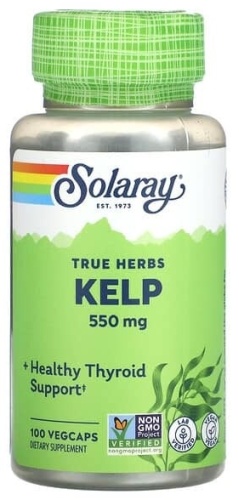 Solaray True Herbs, водоросли, 550 мг капсулы 100 шт