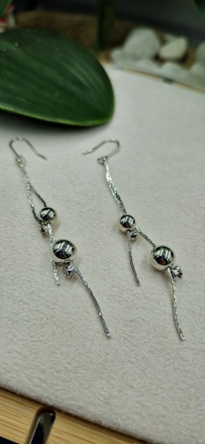 Серьги Fashion Jewellery медь, без вставок