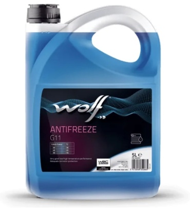 WOLF ANTIFREEZE G11 синий (голубой) G-11 5 л