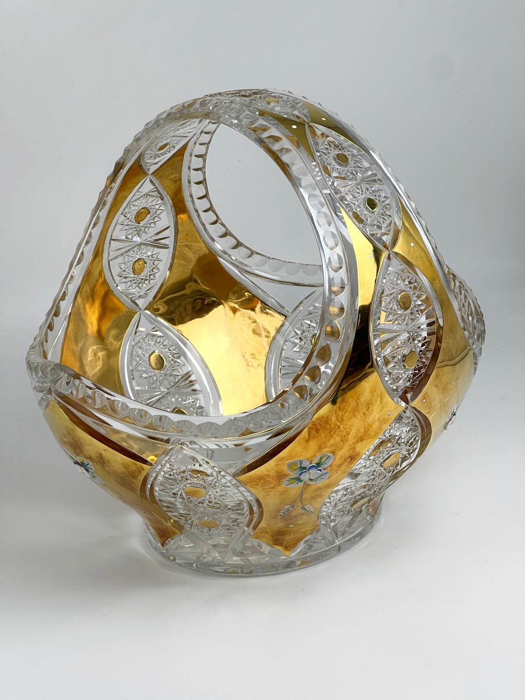 Фруктовница Gold Crystal 1 шт, хрусталь, 40х40 см
