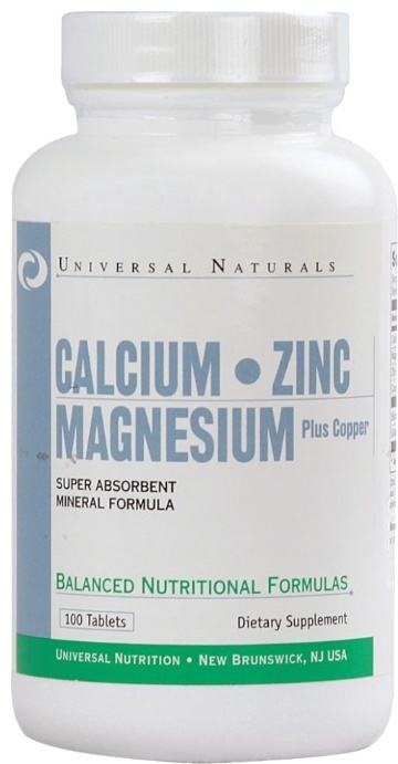 Купить Universal Nutrition Calcium Zinc Magnesium (100 таблеток) в ...