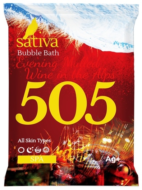 Sativa Вечерний глинтвейн в Альпах №505 пена для ванны 15 г