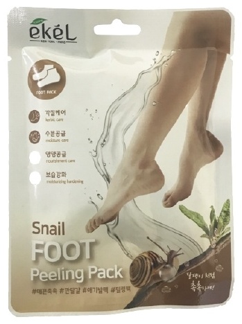 EKEL пилинг для ног Snail 1 пара