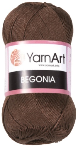 Моток YarnArt Begonia 0077 - Шоколадный 169 м 50 г