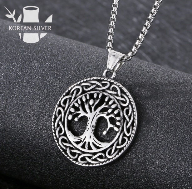 Подвеска KOREAN SILVER нержавеющая сталь, без вставок