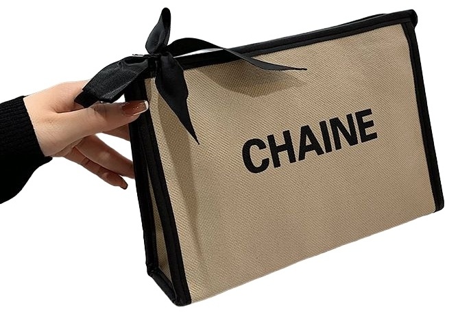 Chaine косметичка текстиль бежевый 17X25 см