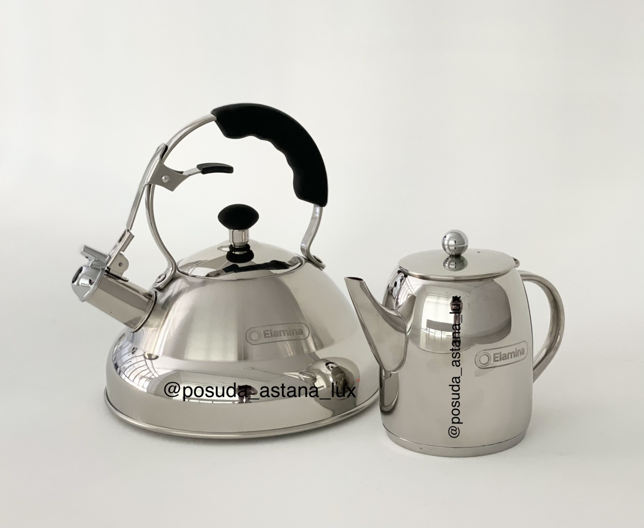 Купить Elamina набор чайников 0003 2.5 л, нержавеющая сталь в Алматы ...