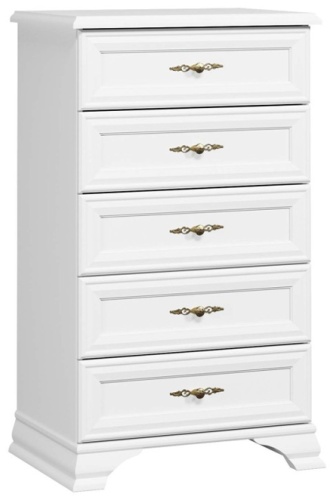 Комод Euromebel Кентаки, 64.50x44.50x109.5 см, белый