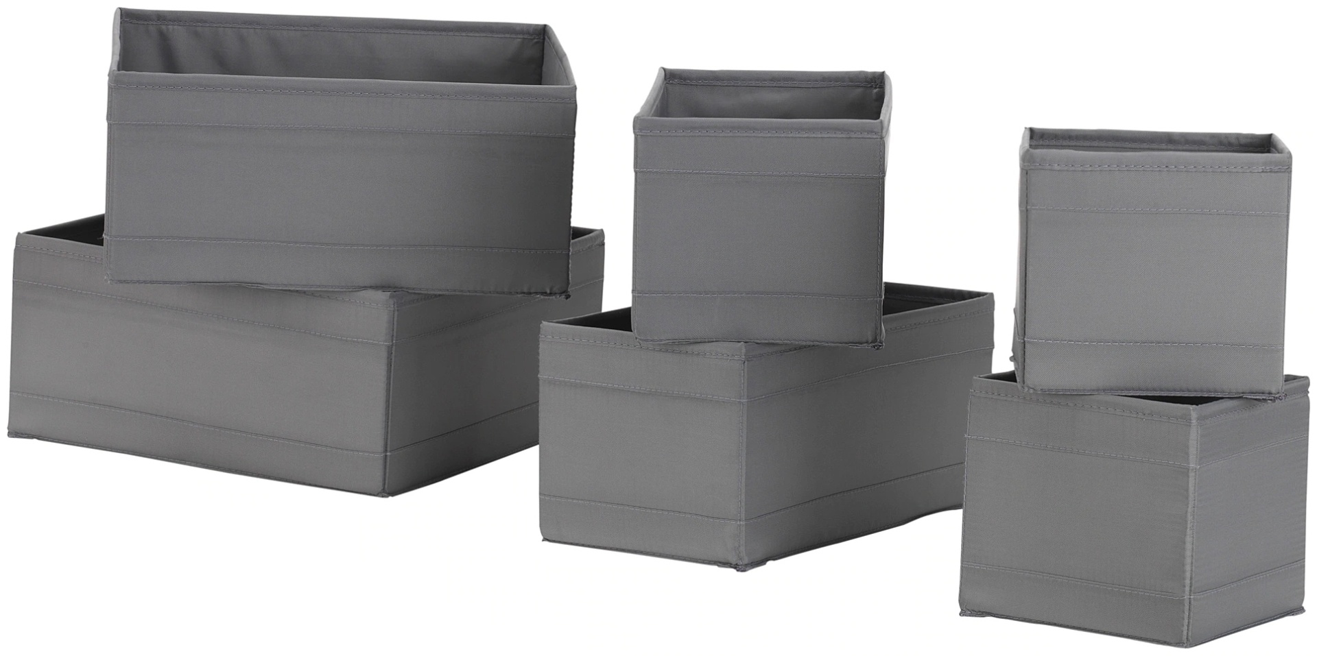IKEA кофр универсальный серый, 6 шт
