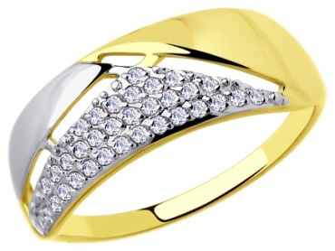 Diamant RIN-DI-585-553344-17 размер 17 вес 1.98 г золото, фианит