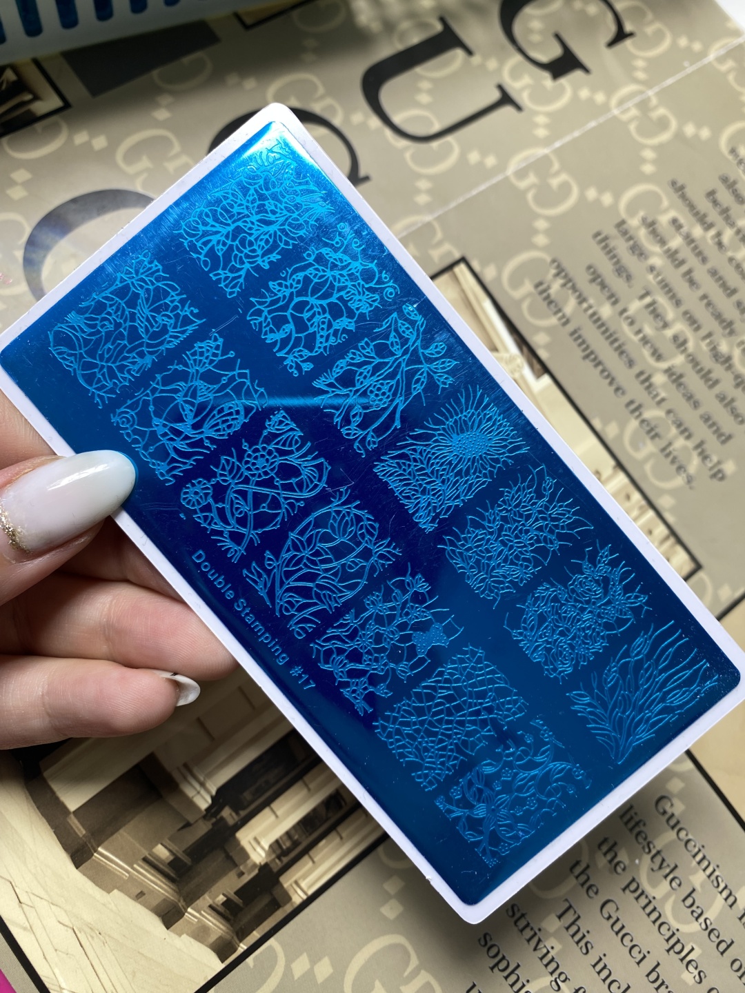 Double Stamping пластины Абстракция