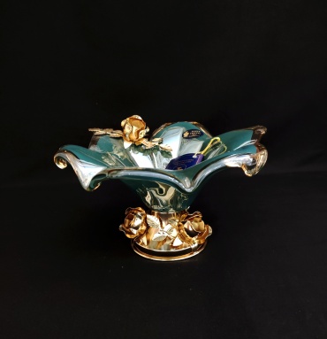 Фруктовница Murano 1 шт, стекло, 15х29 см