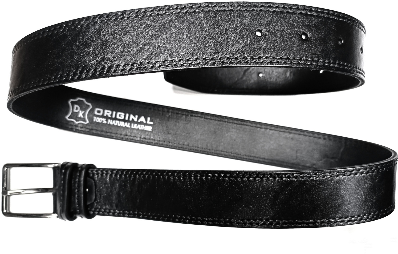 Ремень Best Belt натуральная кожа 115 см черный