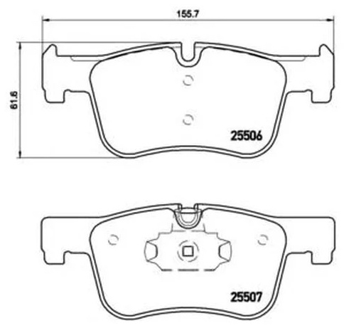 Колодки Brembo передние P06070