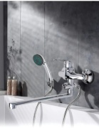 Смеситель для ванны 120000671, силумин, цвет хром