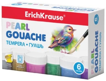 Гуашевые Erich Krause 50539 Ассорти 6 шт 20 мл