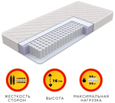 Матрас ALI HOUSE Uani Stando, 85x175x16 см