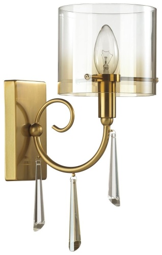 Бра настенный Odeon Light Е14, бронза, прозрачный