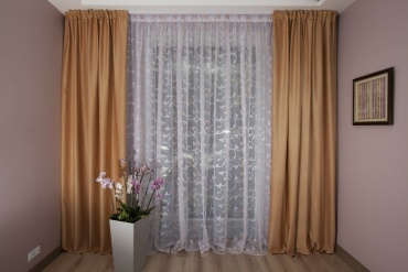 Портьеры Renaissance 200x270 см 2 шт, жаккард, золотистый