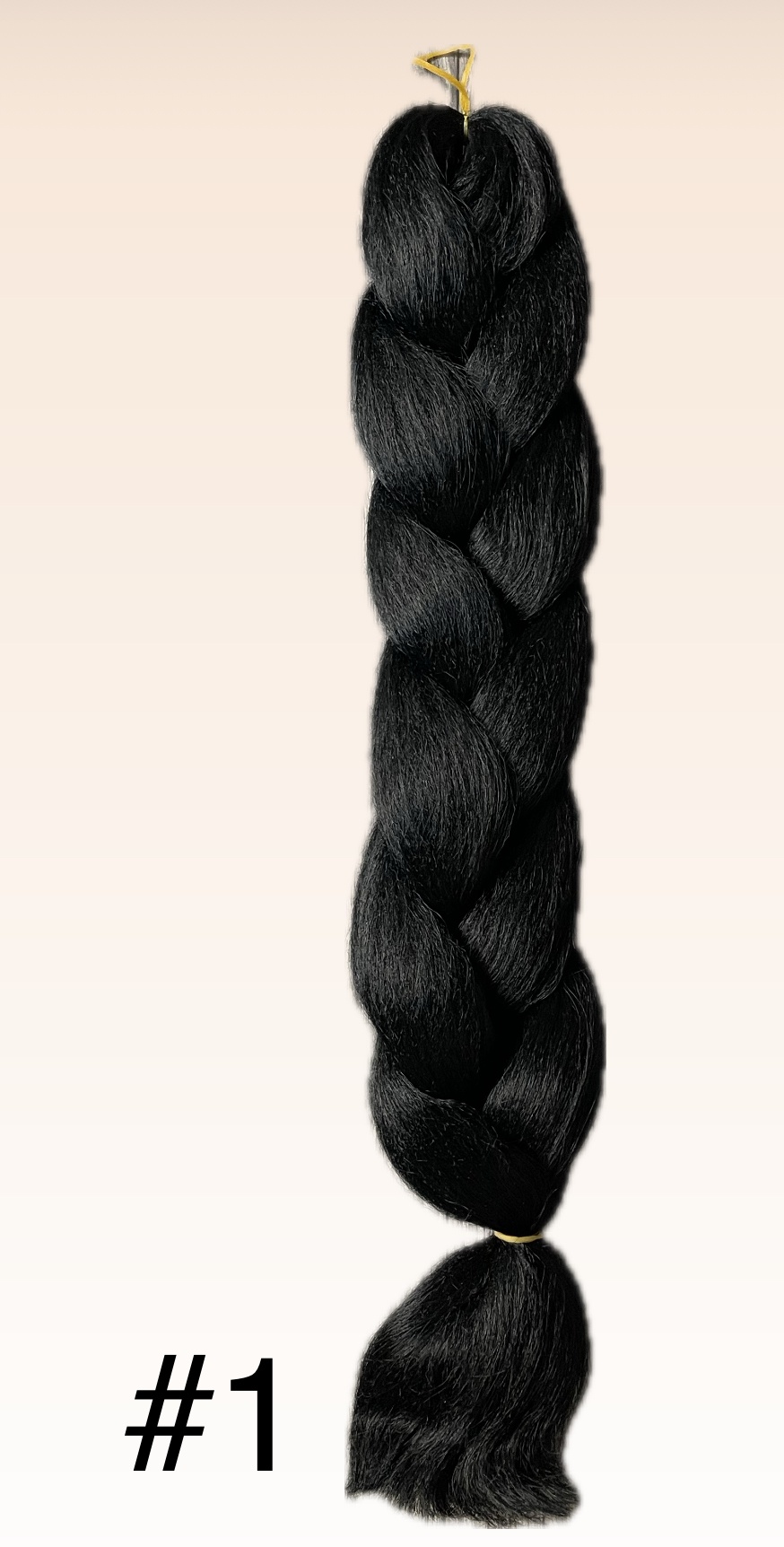 Jumbo Braid канекалон гофрированный черный женский