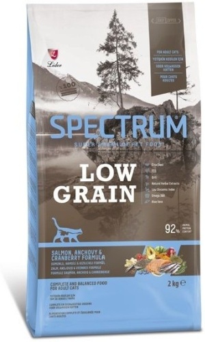 Spectrum SPECTRUM LOW GRAIN ADULT STERILISED CAT FOOD SALMON & ANCHOVY &CRANBERRY 2 кг