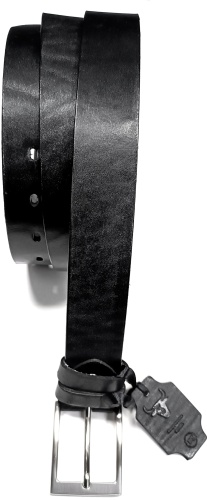 Ремень Best Belt натуральная кожа 120 см черный