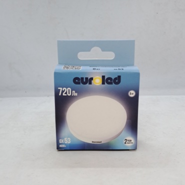 EUROLED 8W GX53, светодиодная, естественный белый