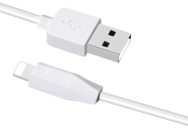 Кабель Hoco USB 2.0 (M), Lightning (M), 1 м, белый