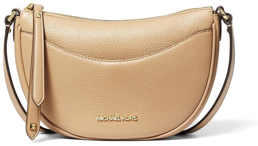 Сумка кросс-боди Michael Kors натуральная кожа бежевый
