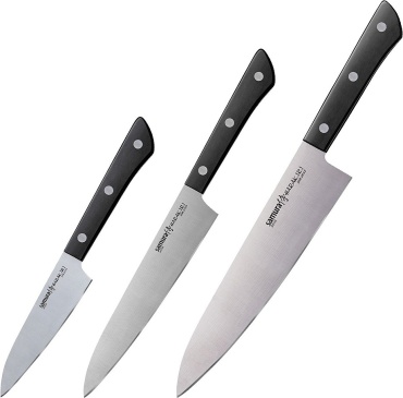 Набор ножей Samura Harakiri SHR-0220B/K, лезвие: сталь 3 шт