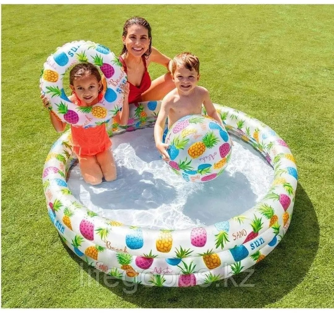 Бассейн надувной Best 59469, 132x132x28 см